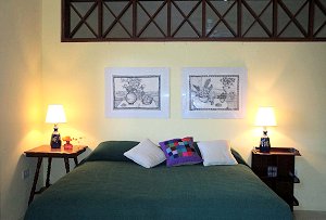 Bedroom at The Nest, Bequia