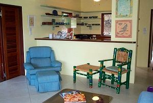 Spacious living area at The Nest villa Bequia